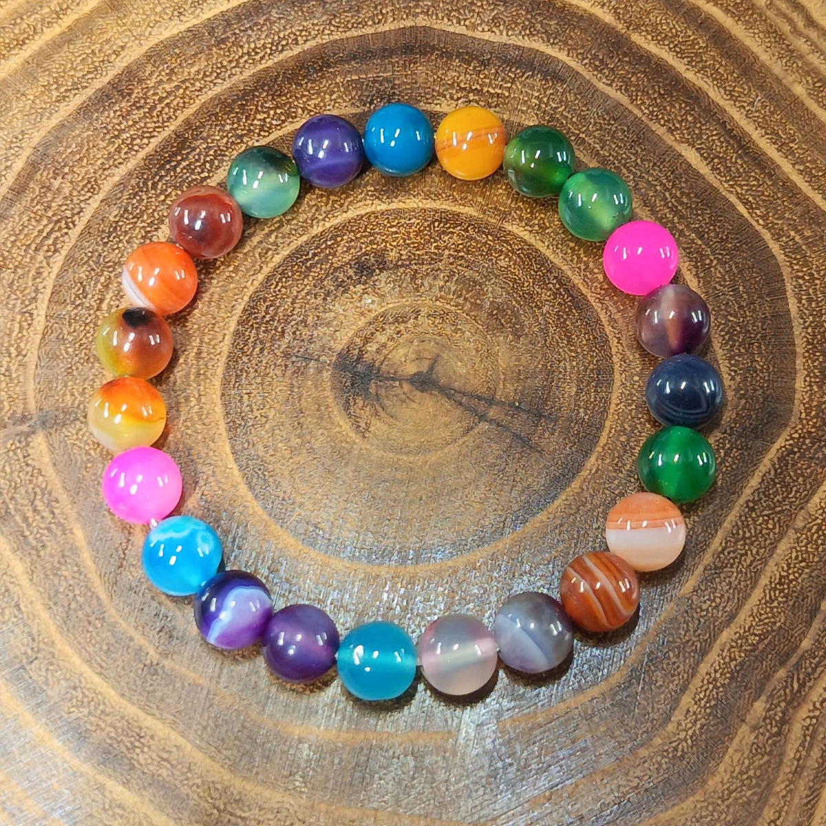 Pulsera de Cuentas de Piedra Natural