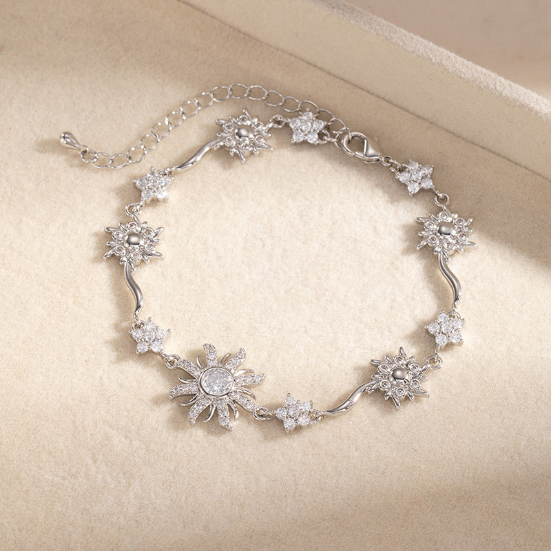 Pulsera Girasol con Circonitas para Mujer