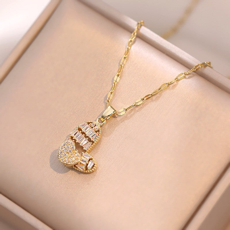 Elegant Titanium Steel Necklace – Bauhinia Collection and Assorted Models