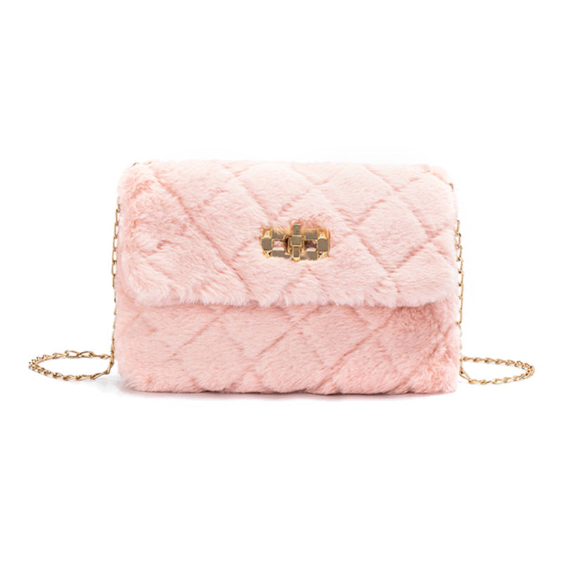Plush shoulder bag