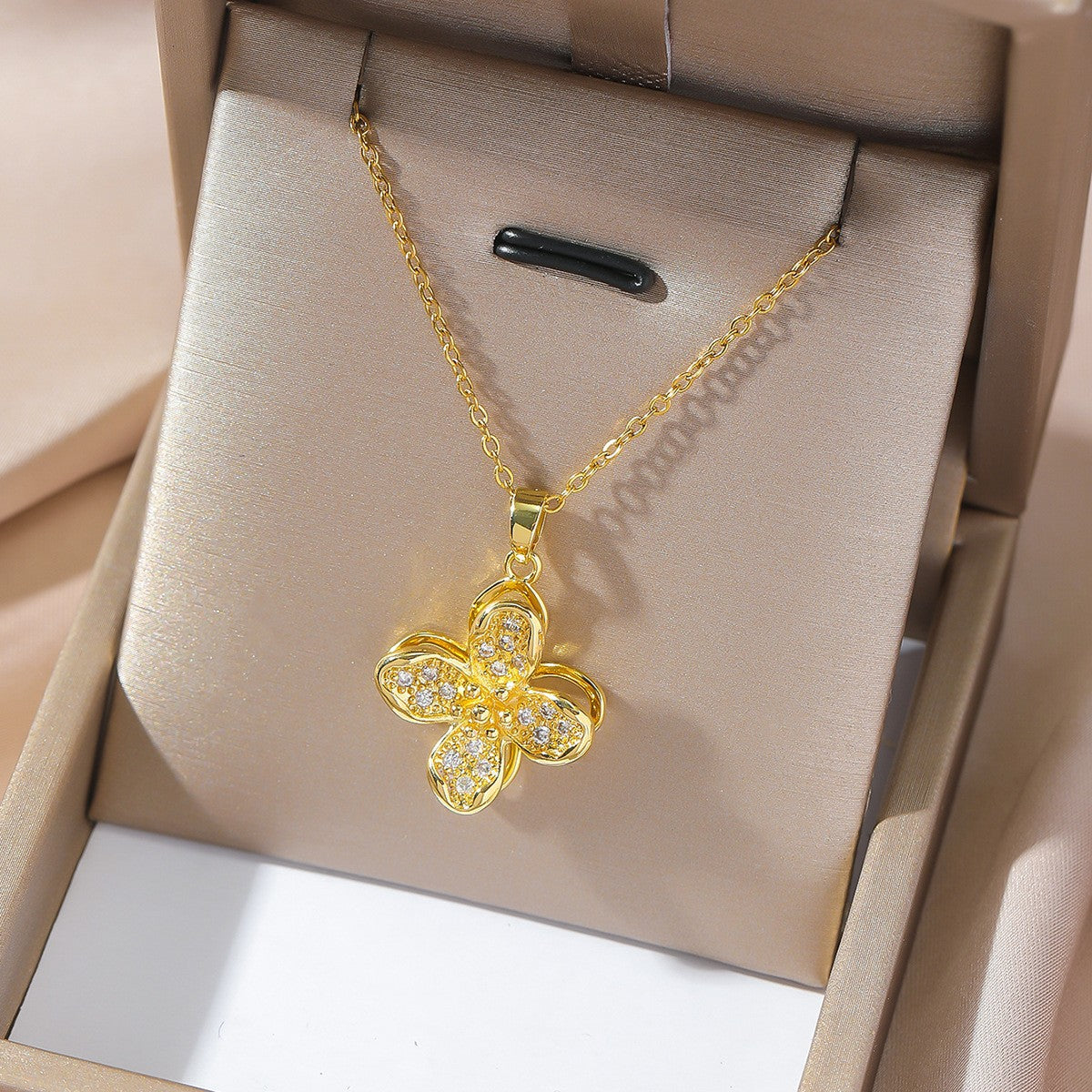 Elegant Titanium Steel Necklace – Bauhinia Collection and Assorted Models