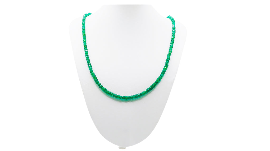 Collar de Esmeralda Natural Facetado (4 mm)