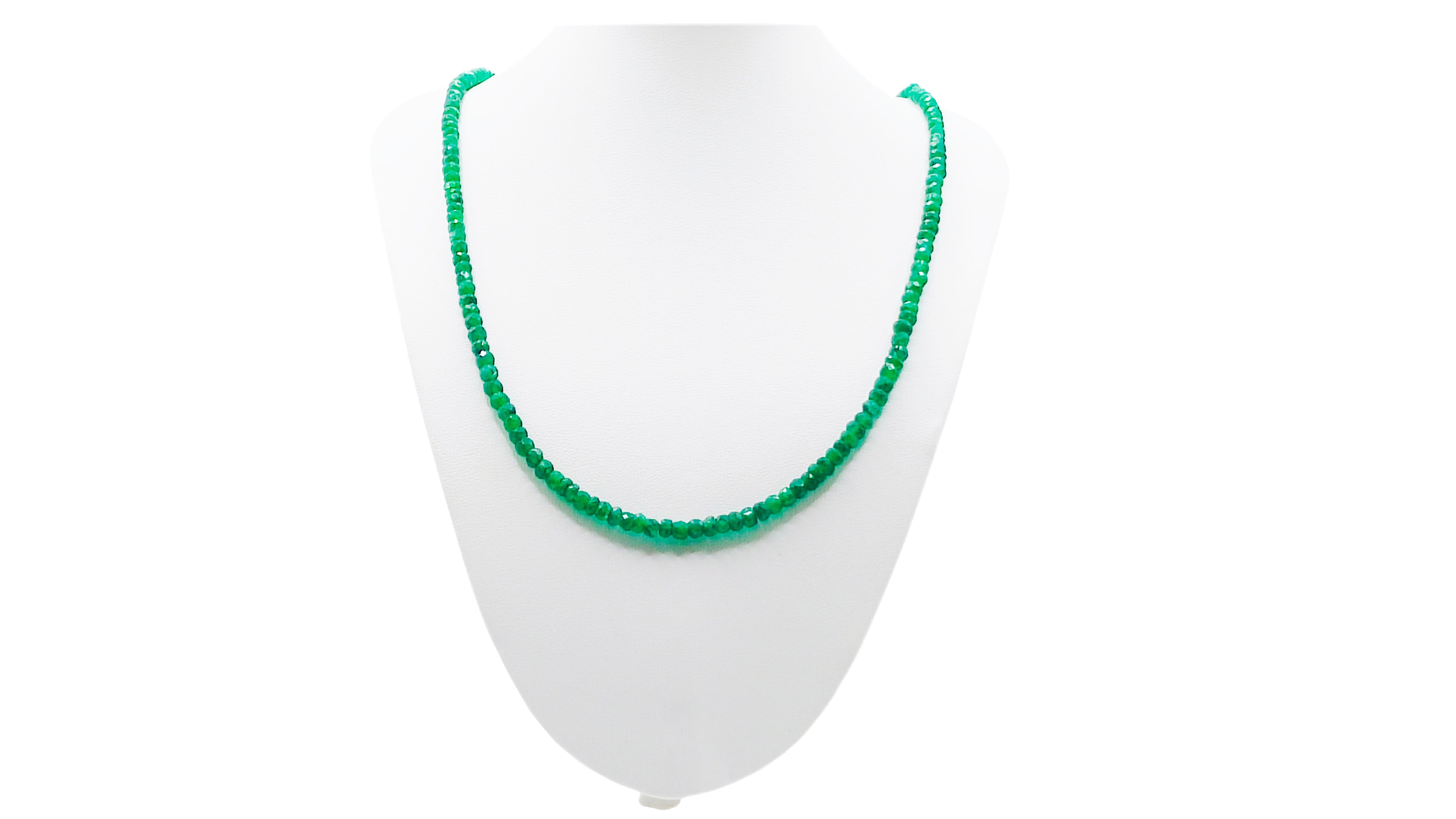 Collar de Esmeralda Natural Facetado (4 mm)