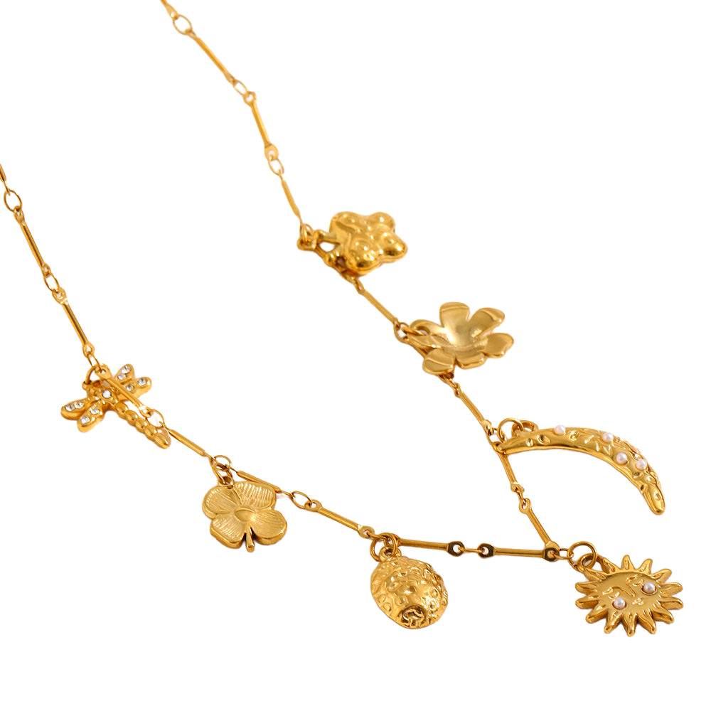 Collar Colgante Flor de Luna