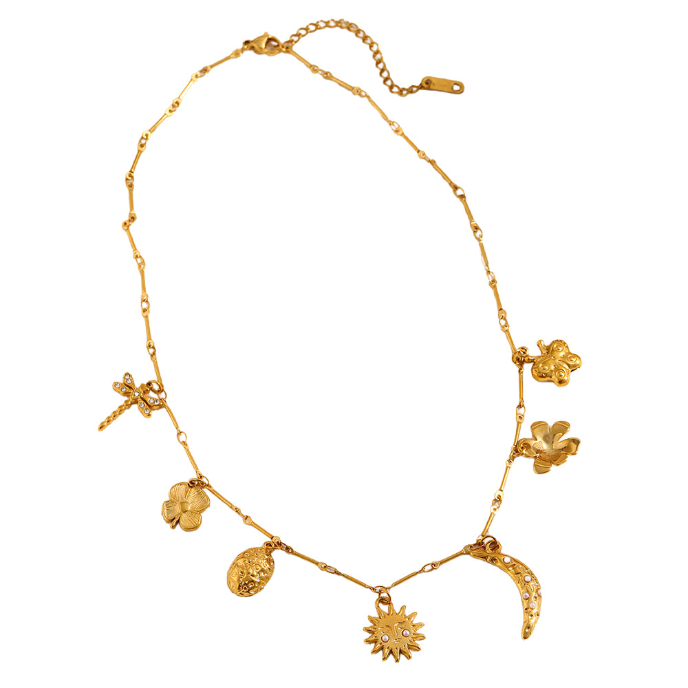 Collar Colgante Flor de Luna