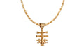 Conjunto Cruz de Caravaca y Cordón Salomónico en Oro de 18 Kl.