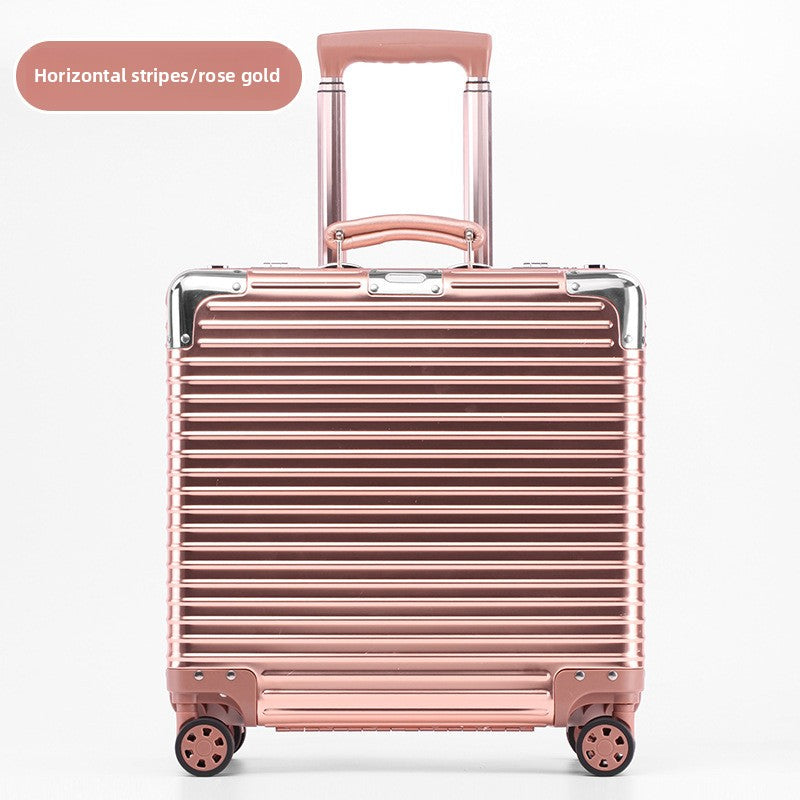 Aluminum-magnesium alloy trolley suitcase
