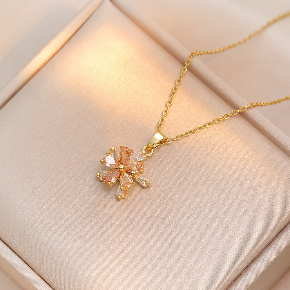 Elegant Titanium Steel Necklace – Bauhinia Collection and Assorted Models