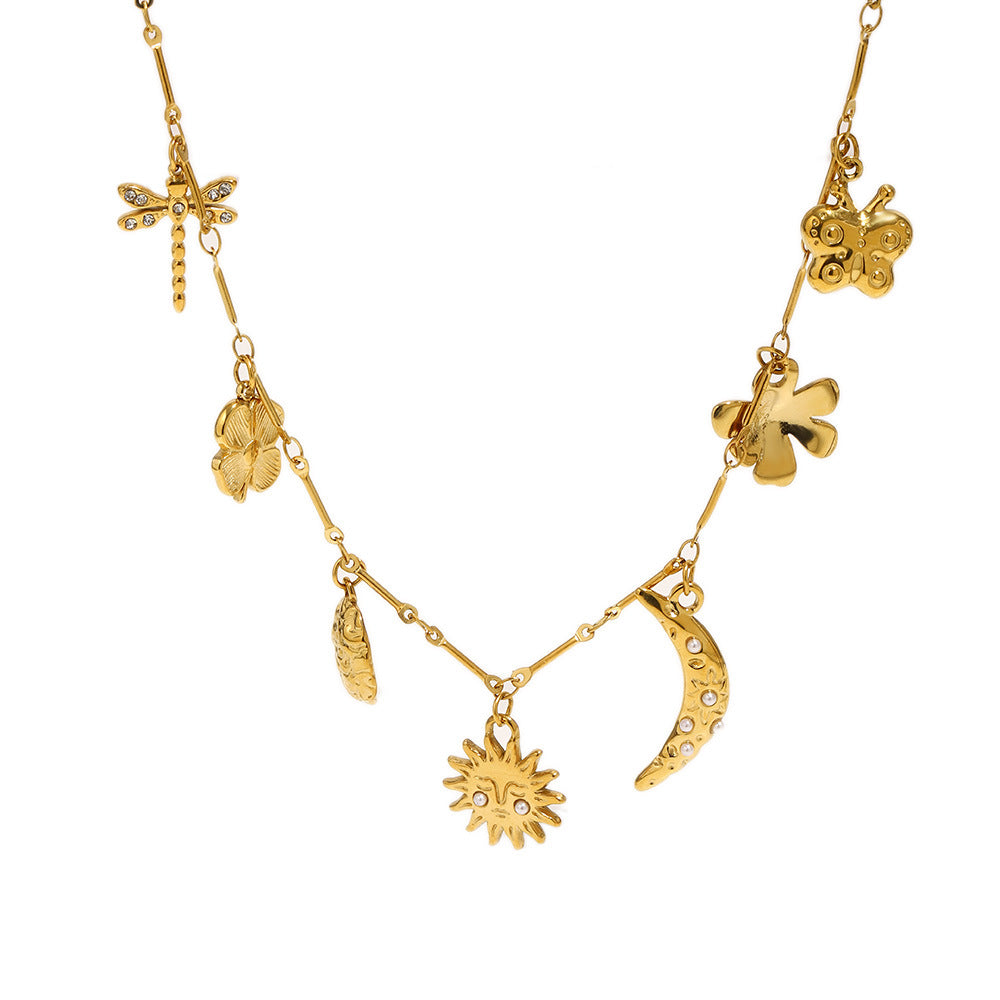 Collar Colgante Flor de Luna