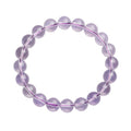 Pulsera de Cuentas de Cristal de Jade Púrpura Natural