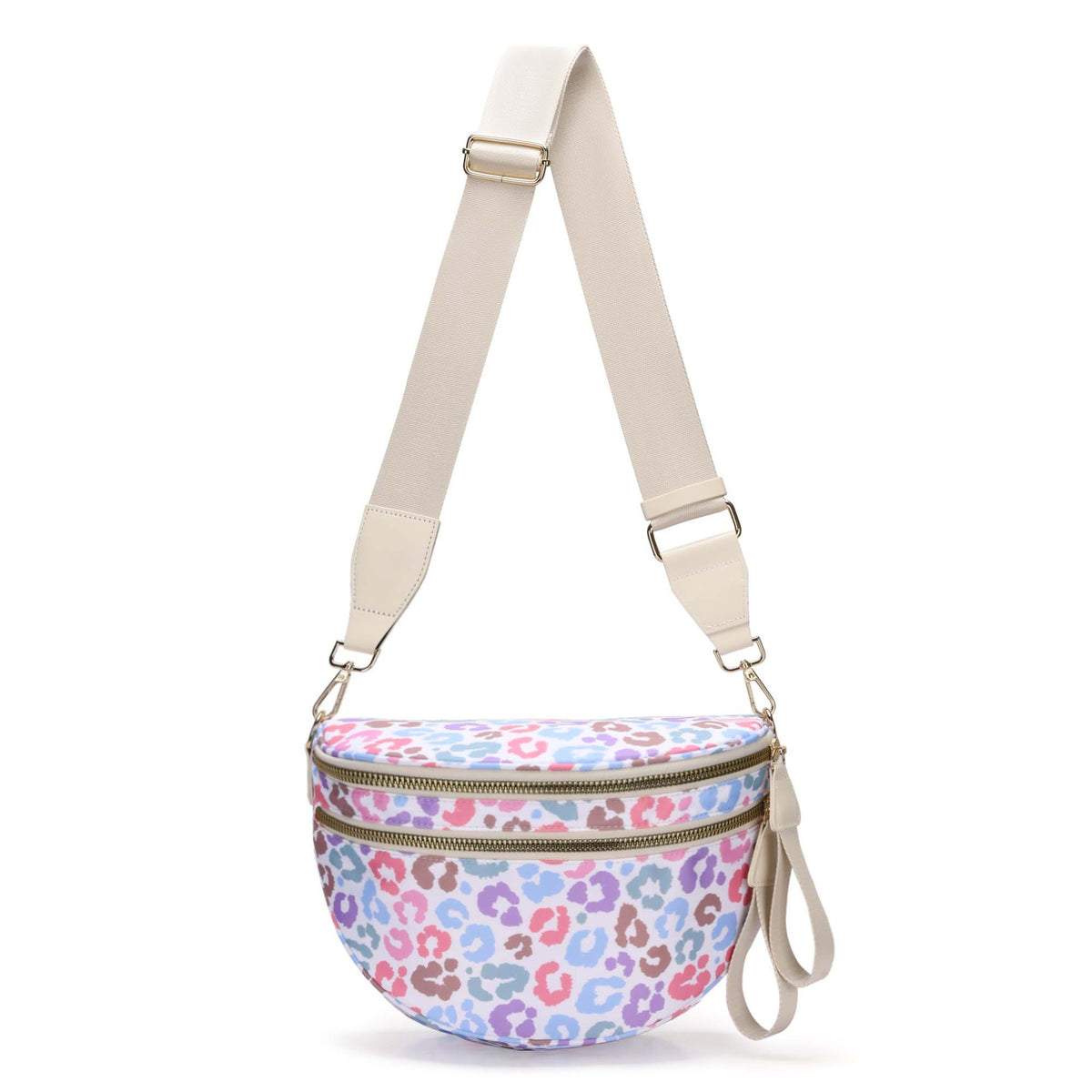 Bolso bandolera de moda con estampado de leopardo