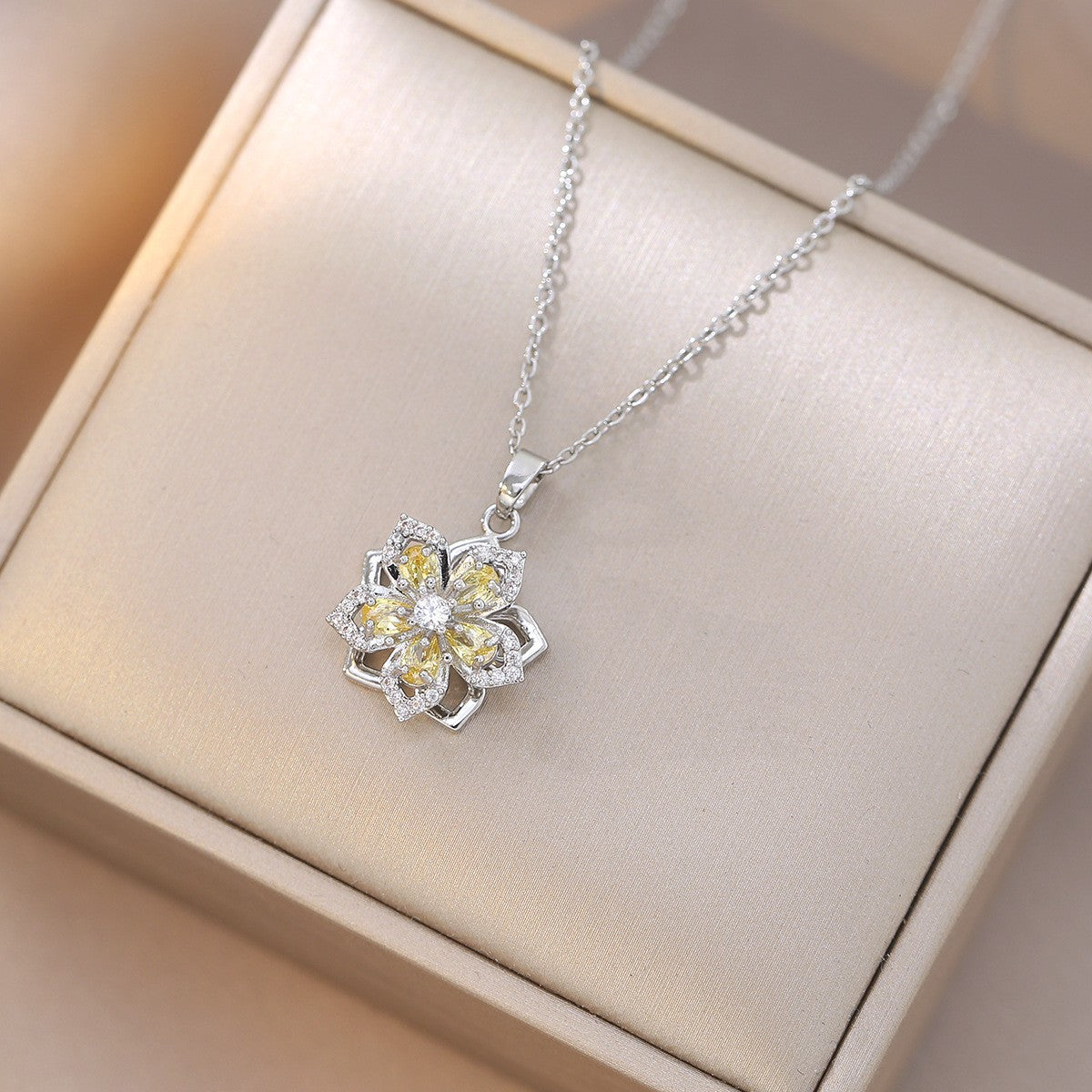 Elegant Titanium Steel Necklace – Bauhinia Collection and Assorted Models