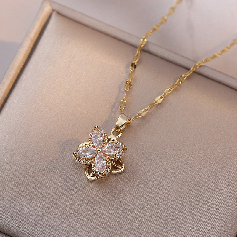 Elegant Titanium Steel Necklace – Bauhinia Collection and Assorted Models