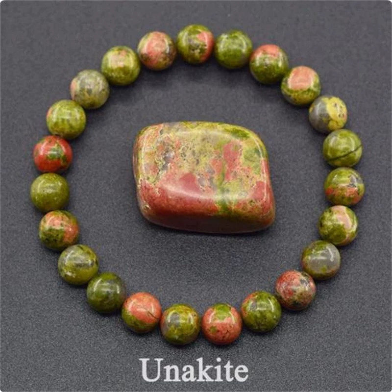 Pulsera de Cuentas de Piedra Natural