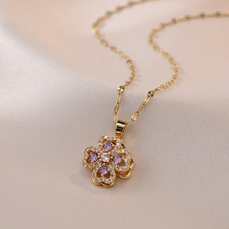 Elegant Titanium Steel Necklace – Bauhinia Collection and Assorted Models
