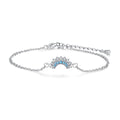 Pulsera de Sol Bicolor en Plata para Mujer, Estilo Layered
