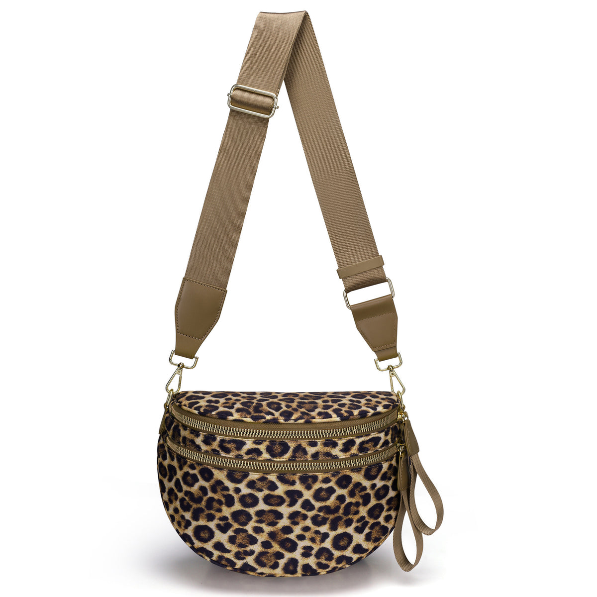 Bolso bandolera de moda con estampado de leopardo