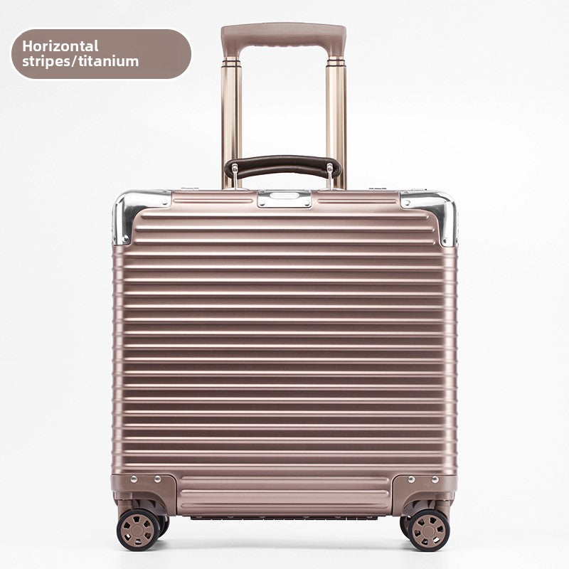 Aluminum-magnesium alloy trolley suitcase