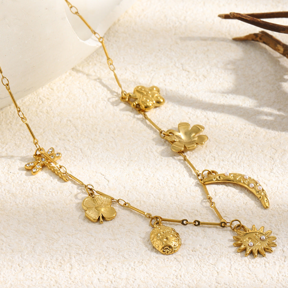 Collar Colgante Flor de Luna