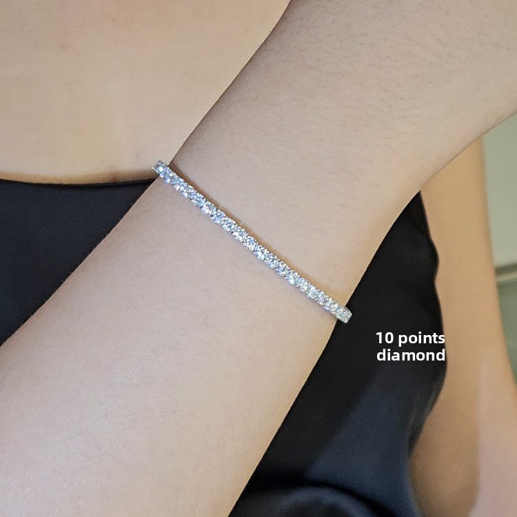 Pulsera Tenis de Moissanita Cultivada en Laboratorio
