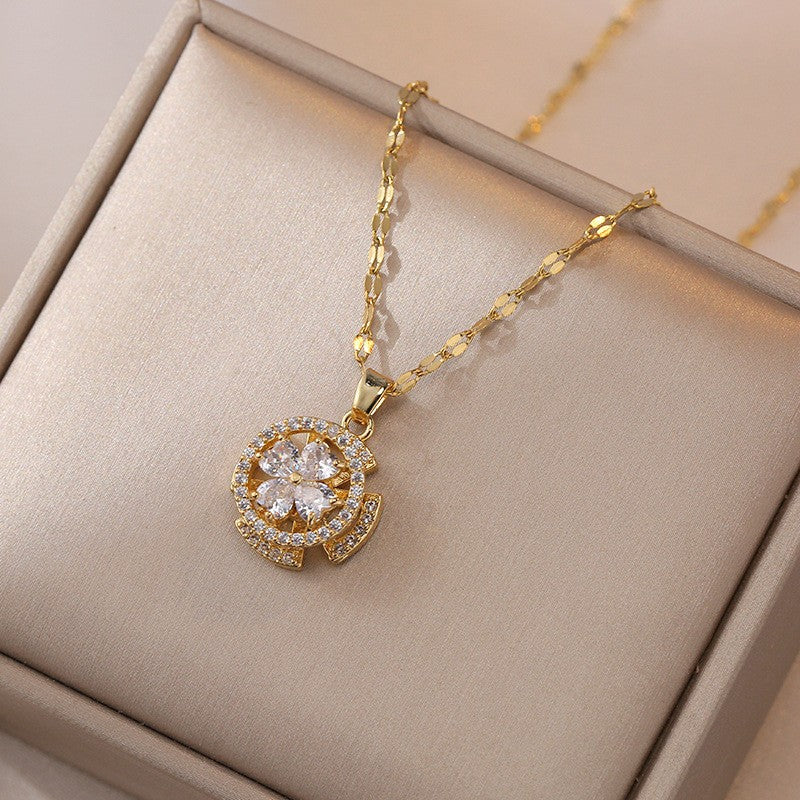 Elegant Titanium Steel Necklace – Bauhinia Collection and Assorted Models