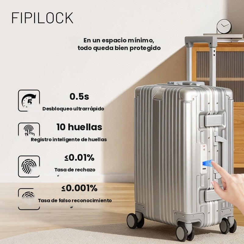Maleta de Cabina con Cerradura de Huella Digital Inteligente