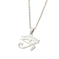 Collar con Colgante Ojo de Horus de Acero Inoxidable para Mujer