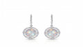 Pendientes "Glow Oval" en Plata de Ley 925 y Pavé de Circonitas