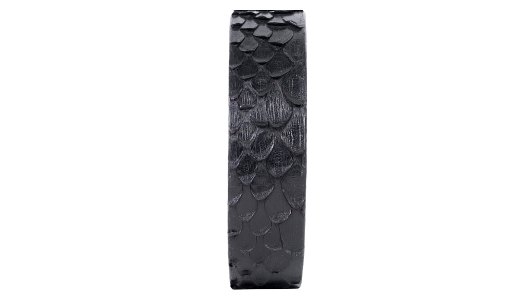Pulsera de Pitón Natural - Negro Absoluto (2 cm)