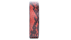 Pulsera de Pitón Natural - Rojo Intenso y Carbón (2 cm) – LUXOR&CO, joyería de lujo